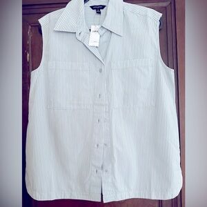 BNWT Banana Republic Sleeveless Shirt Sz S